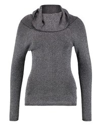 Pull à col roulé gris Vila