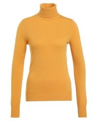 Pull à col roulé jaune Benetton