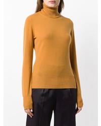 Pull à col roulé moutarde Chalayan
