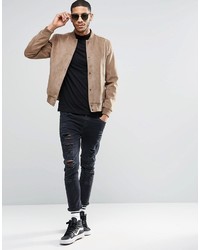 Pull à col roulé noir Asos