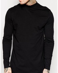 Pull à col roulé noir Asos