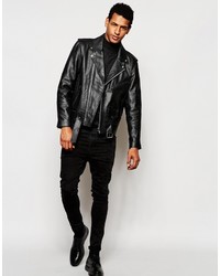 Pull à col roulé noir Asos