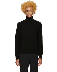 Pull à col roulé noir Calvin Klein Collection