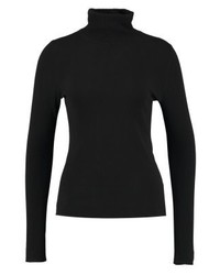 Pull à col roulé noir Comma