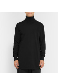 Pull à col roulé noir Rick Owens