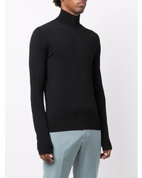 Pull à col roulé noir Bottega Veneta