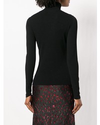 Pull à col roulé noir Dvf Diane Von Furstenberg