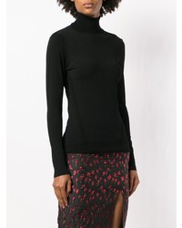 Pull à col roulé noir Dvf Diane Von Furstenberg