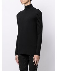 Pull à col roulé noir Raf Simons