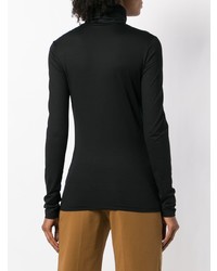 Pull à col roulé noir Jil Sander