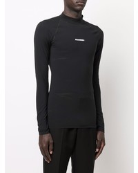 Pull à col roulé noir Jil Sander