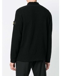 Pull à col roulé noir Stone Island