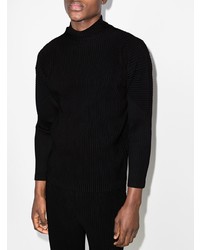 Pull à col roulé noir Issey Miyake