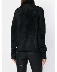 Pull à col roulé noir Haider Ackermann