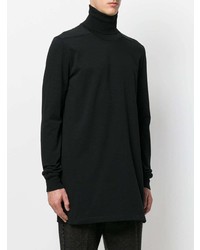 Pull à col roulé noir Rick Owens