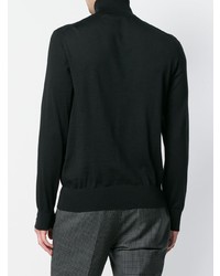 Pull à col roulé noir Z Zegna