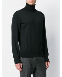 Pull à col roulé noir Z Zegna