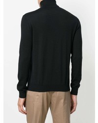 Pull à col roulé noir Gucci