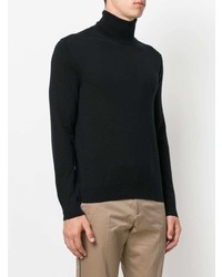 Pull à col roulé noir Gucci