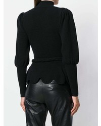 Pull à col roulé noir Elisabetta Franchi