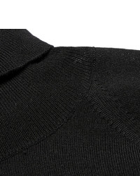 Pull à col roulé noir Jil Sander