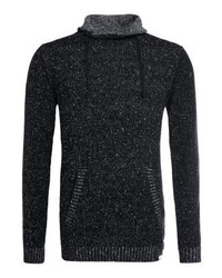 Pull à col roulé noir Shine Original