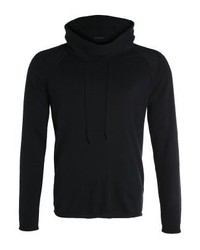 Pull à col roulé noir Sisley