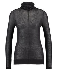 Pull à col roulé noir Sisley