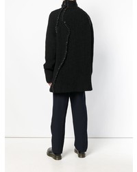 Pull à col roulé noir Yohji Yamamoto