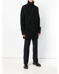 Pull à col roulé noir Yohji Yamamoto