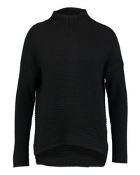 Pull à col roulé noir Tom Tailor