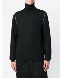 Pull à col roulé noir Helmut Lang