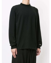 Pull à col roulé noir Yohji Yamamoto