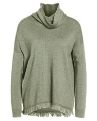 Pull à col roulé olive Repeat