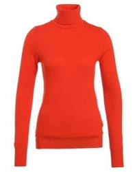 Pull à col roulé orange Benetton