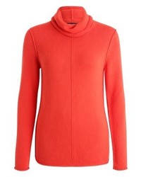 Pull à col roulé orange Marc O'Polo