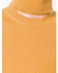 Pull à col roulé orange Chalayan