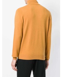 Pull à col roulé orange Chalayan