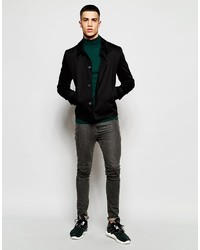 Pull à col roulé vert foncé Asos