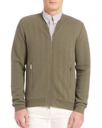 Pull à fermeture éclair à chevrons