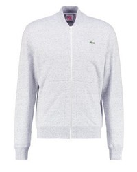 Pull à fermeture éclair argenté Lacoste