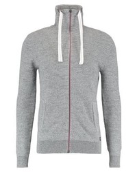 Pull à fermeture éclair blanc Tom Tailor