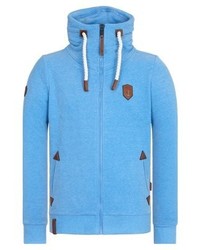 Pull à fermeture éclair bleu clair Naketano
