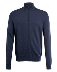 Pull à fermeture éclair bleu marine Esprit