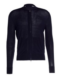 Pull à fermeture éclair bleu marine Falke