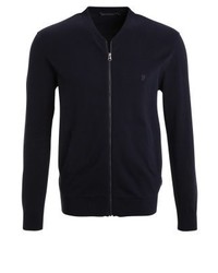 Pull à fermeture éclair bleu marine French Connection