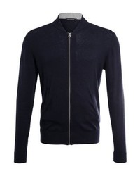 Pull à fermeture éclair bleu marine French Connection