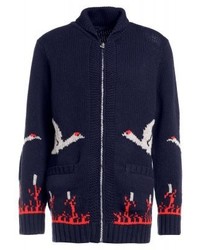 Pull à fermeture éclair bleu marine Joseph