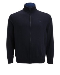 Pull à fermeture éclair bleu marine Lacoste