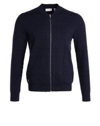 Pull à fermeture éclair bleu marine Lacoste